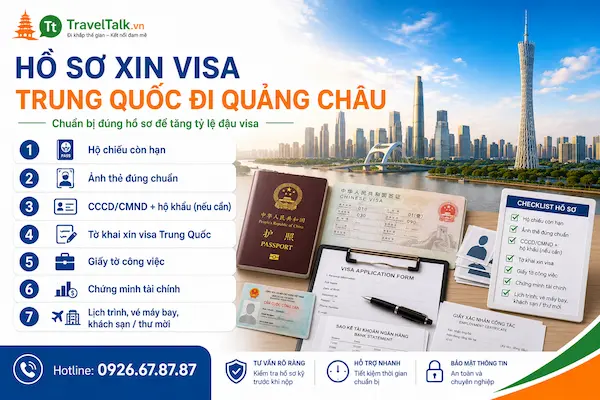 Hồ sơ xin visa Trung Quốc đi Quảng Châu gồm những gì?