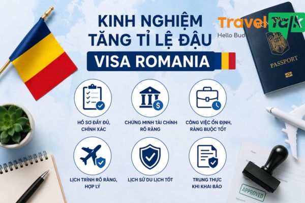 Kinh nghiệm tăng tỉ lệ đậu Visa Romania