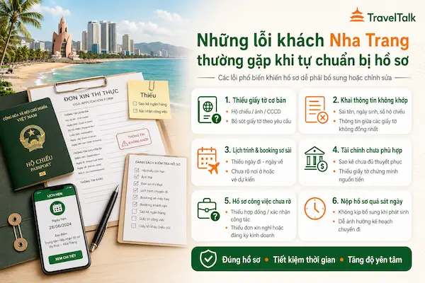 Dịch Vụ Visa Trung Quốc Tại Nha Trang: Hồ Sơ, Chi Phí, Thời Gian 2 Những lỗi khách Nha Trang thường gặp khi tự chuẩn bị hồ sơ
