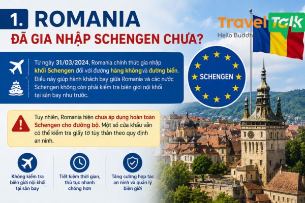 Romania đã gia nhập Schengen