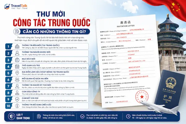 Thư Mời Công Tác Trung Quốc Cần Có Những Thông Tin Gì?