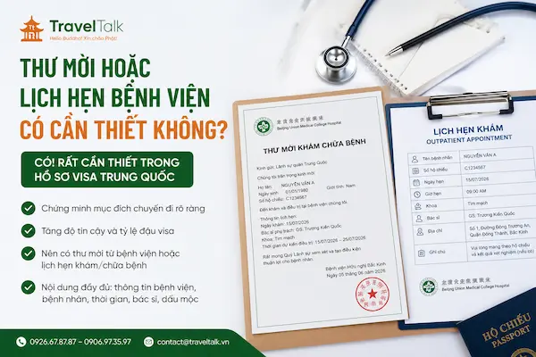 Visa Trung Quốc Đi Khám Chữa Bệnh: Hồ Sơ, Thư Mời, Lưu Ý 3 Thư mời hoặc lịch hẹn bệnh viện có cần thiết không?