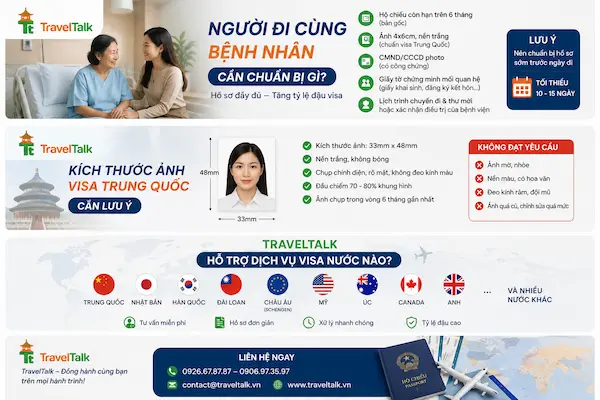 Dịch Vụ Visa Các Nước Trọn Gói 2026 3 TravelTalk hỗ trợ những dịch vụ visa nước nào?
