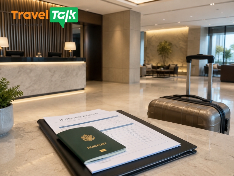 Đặt khách sạn xin visa Hàn