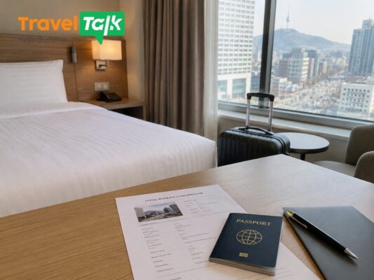 Đặt khách sạn xin visa Hàn