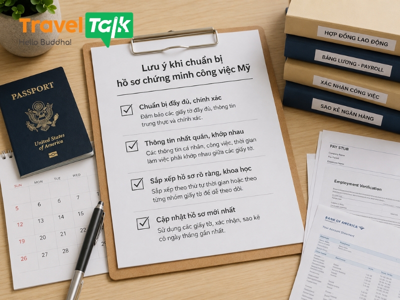 Cách chuẩn bị hồ sơ chứng minh công việc Mỹ giúp tăng tỷ lệ đậu visa 5 hồ sơ chứng minh công việc Mỹ