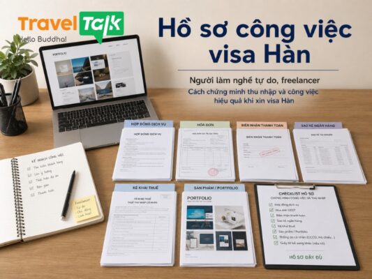 Hồ sơ công việc visa Hàn