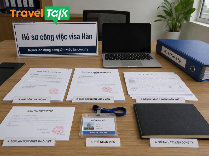 Hồ sơ công việc visa Hàn: Cách chứng minh thu nhập và công việc hiệu quả 3 Hồ sơ công việc visa Hàn