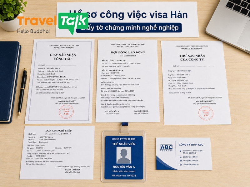 Hồ sơ công việc visa Hàn: Cách chứng minh thu nhập và công việc hiệu quả 1 Hồ sơ công việc visa Hàn