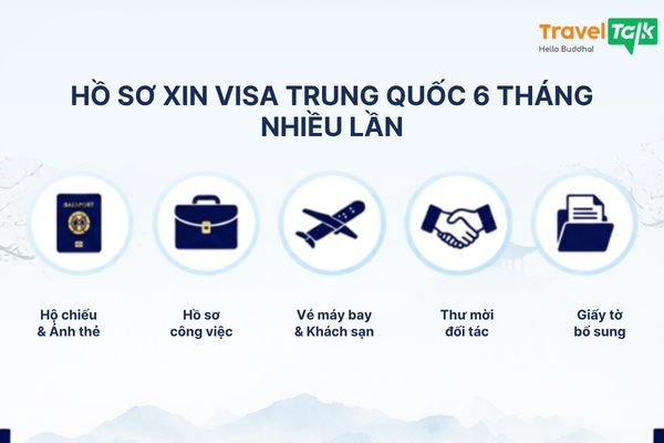 Hồ sơ xin visa Trung Quốc 6 tháng nhiều lần