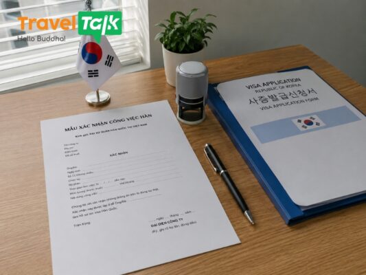 Mẫu xác nhận công việc Hàn