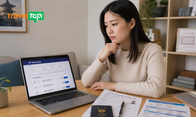 Nên đặt vé trước visa Nhật