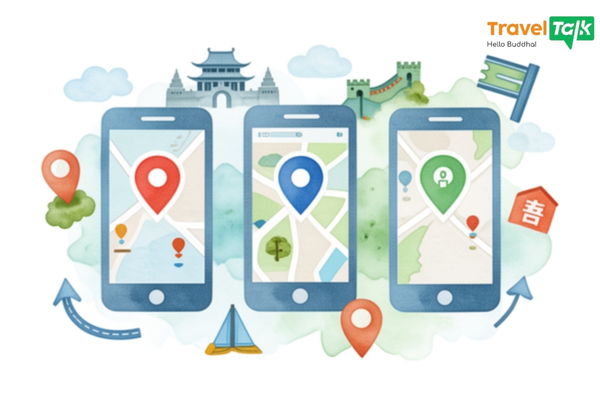 Hướng dẫn sử dụng bản đồ du lịch Trung Quốc chi tiết để lên lịch trình 3 Ứng dụng bản đồ du lịch Trung Quốc