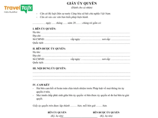 uỷ quyền nộp visa trung quốc