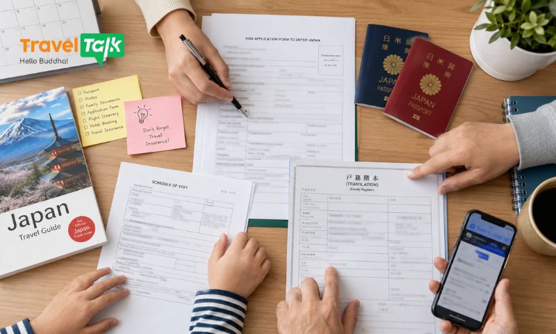 Những lưu ý quan trọng khi nộp hồ sơ xin visa Nhật cho gia đình lần đầu 1 Visa Nhật cho gia đình