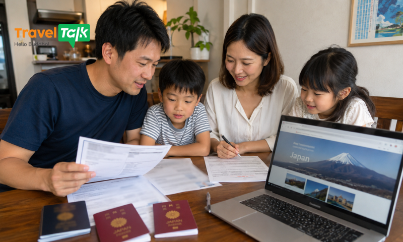 visa Nhật cho gia đình
