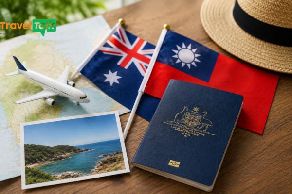 Quốc tịch Úc có được miễn visa Đài Loan không?