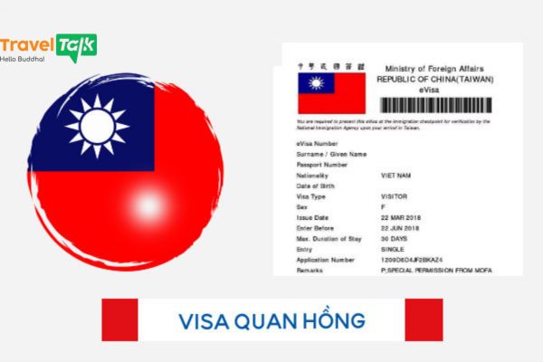 Tổng hợp các loại visa Đài Loan phổ biến 2026 2 Visa Quan Hồng là một trong các loại Visa Đài Loan đáng chú ý