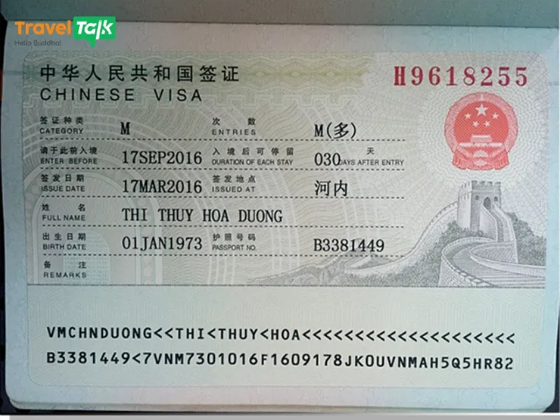 Làm Visa Trung Quốc 6 Tháng Nhiều Lần Bao Nhiêu Tiền? 1 visa Trung Quốc 6 tháng nhiều lần bao nhiêu tiền