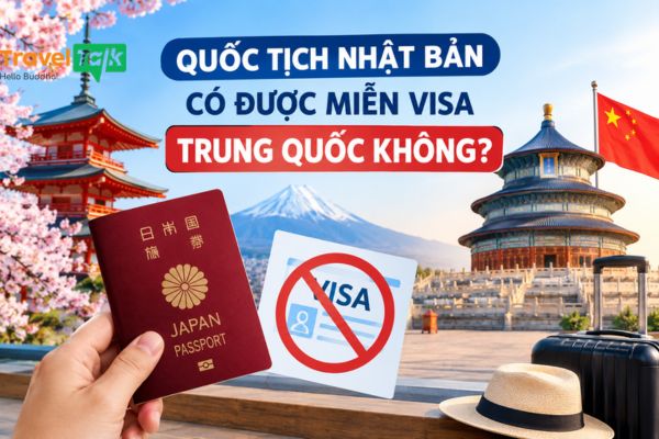 Quốc tịch Nhật Bản có được miễn visa Trung Quốc không?