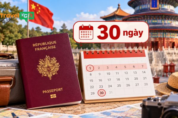 Quốc tịch Pháp có được miễn visa Trung Quốc không? 2 Công dân Pháp được miễn visa Trung Quốc trong bao lâu?