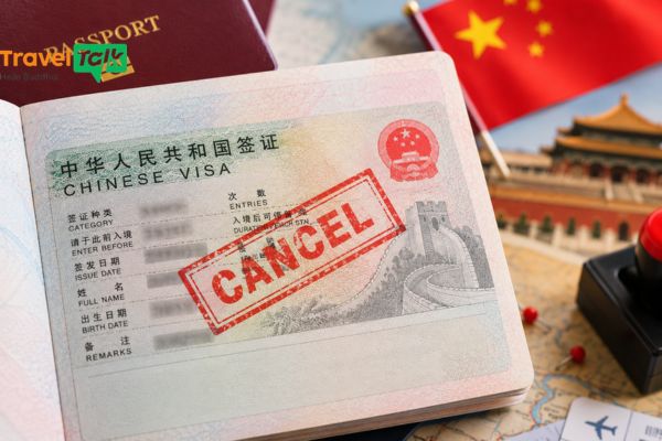 Visa Trung Quốc bị đóng dấu Cancel phải làm sao?